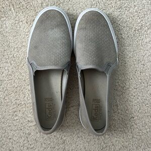 Brown Keds Slip On Shoes (Size 7)